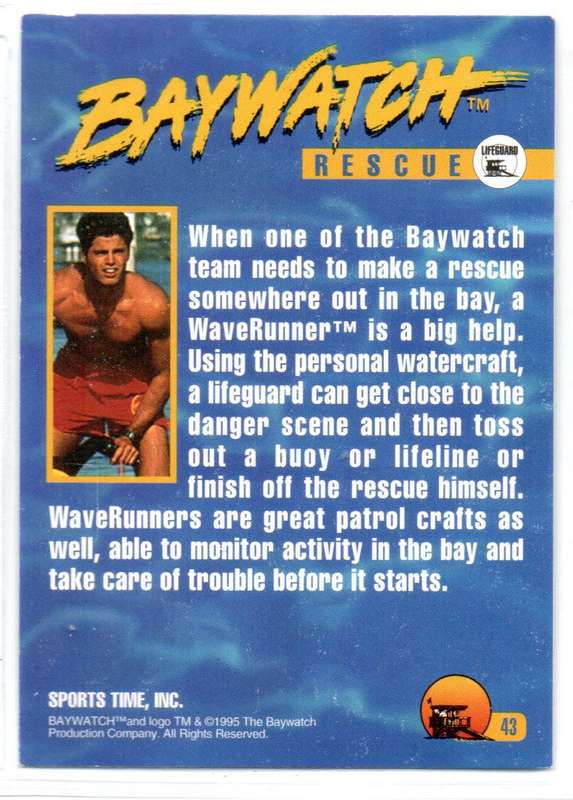 Sports Time Inc 1995 Baywatch - 43 Rescue