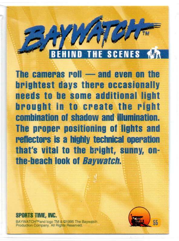 Sports Time Inc 1995 Baywatch - 55 Behind the Scenes