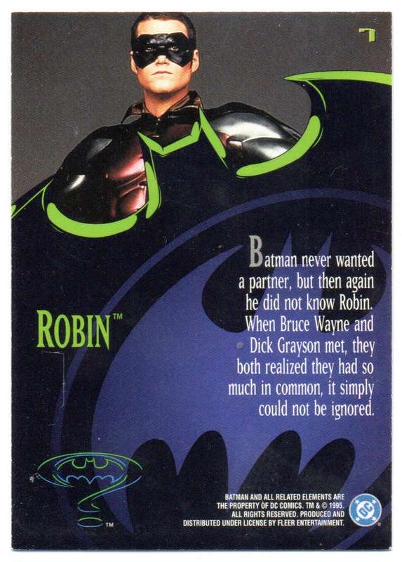 Fleer Ultra 95 DC Comics Batman Forever  - 7 Robin