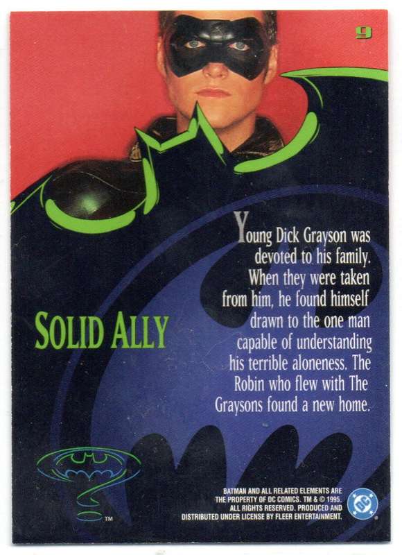 Fleer Ultra 95 DC Comics Batman Forever  - 9 Solid Ally