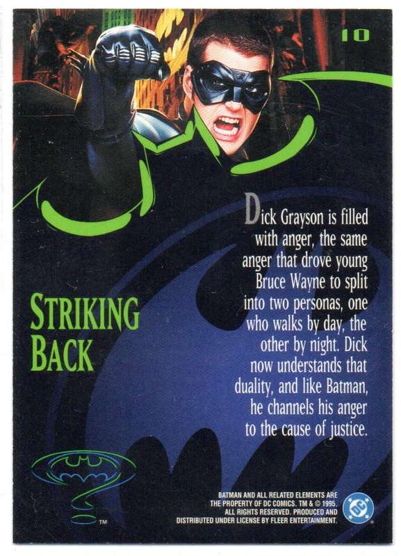 Fleer Ultra 95 DC Comics Batman Forever  - 10 Striking Back