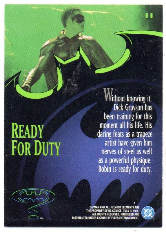Fleer Ultra 95 DC Comics Batman Forever  - 11 Ready for Duty