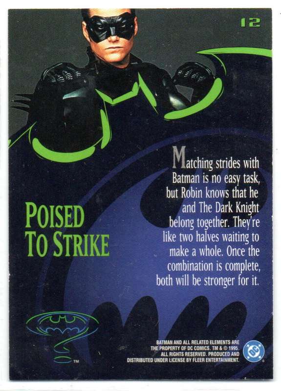 Fleer Ultra 95 DC Comics Batman Forever  - 12 Poised to Strike