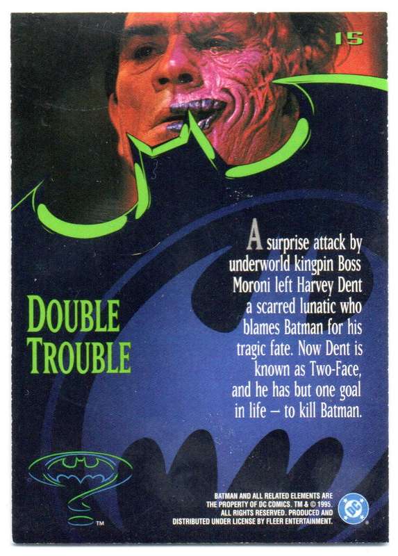 Fleer Ultra 95 DC Comics Batman Forever  - 15 Double Trouble