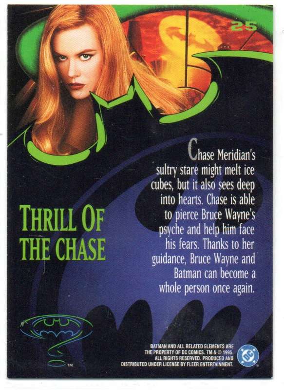 Fleer Ultra 95 DC Comics Batman Forever  - 25 Thrill of the Chase