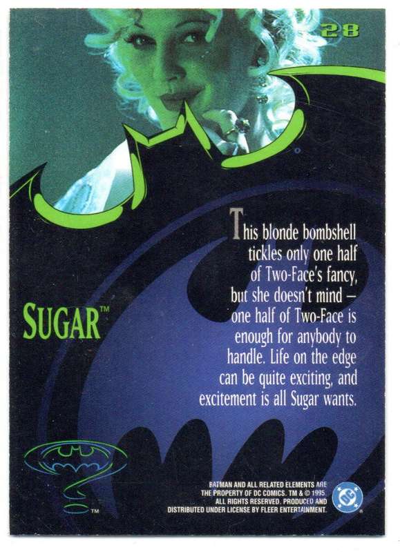 Fleer Ultra 95 DC Comics Batman Forever  - 28 Sugar