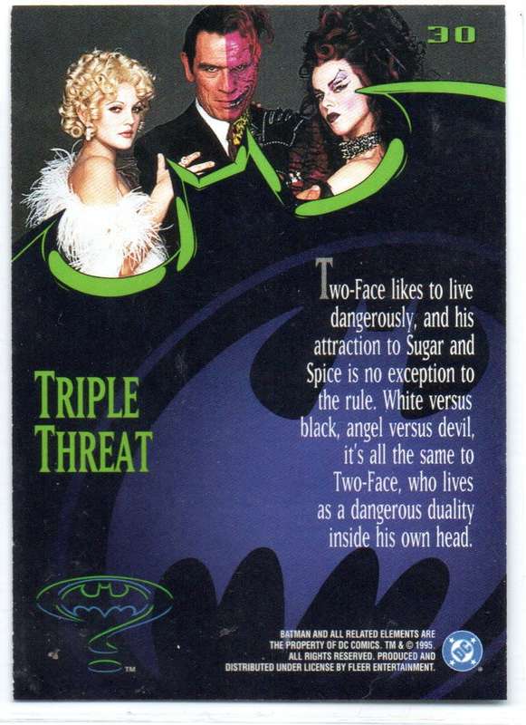 Fleer Ultra 95 DC Comics Batman Forever  - 30 Triple Threat