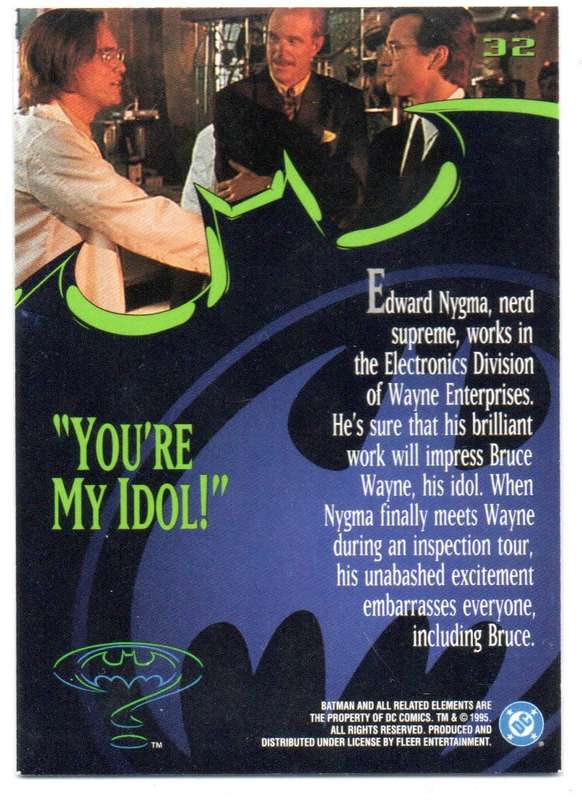 Fleer Ultra 95 DC Comics Batman Forever  - 32 `You`re my Idol`