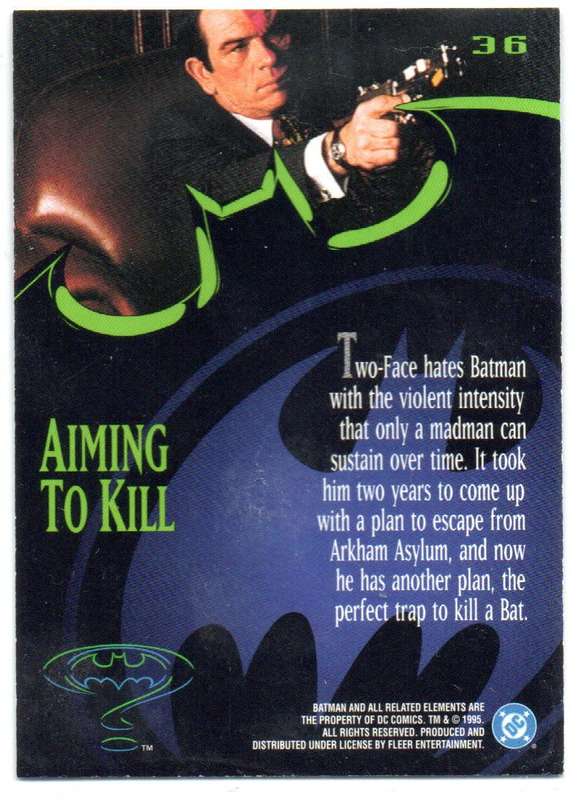 Fleer Ultra 95 DC Comics Batman Forever  - 36 Aiming to Kill