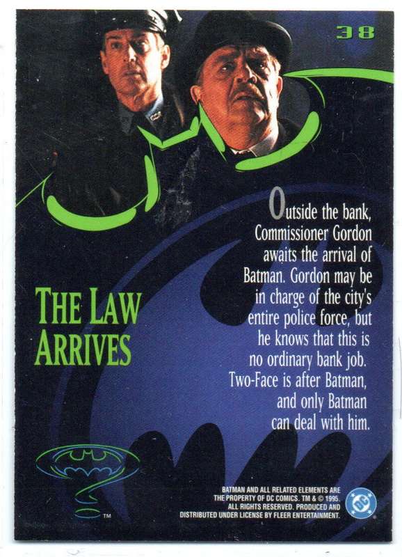 Fleer Ultra 95 DC Comics Batman Forever  - 38 The Law Arrives