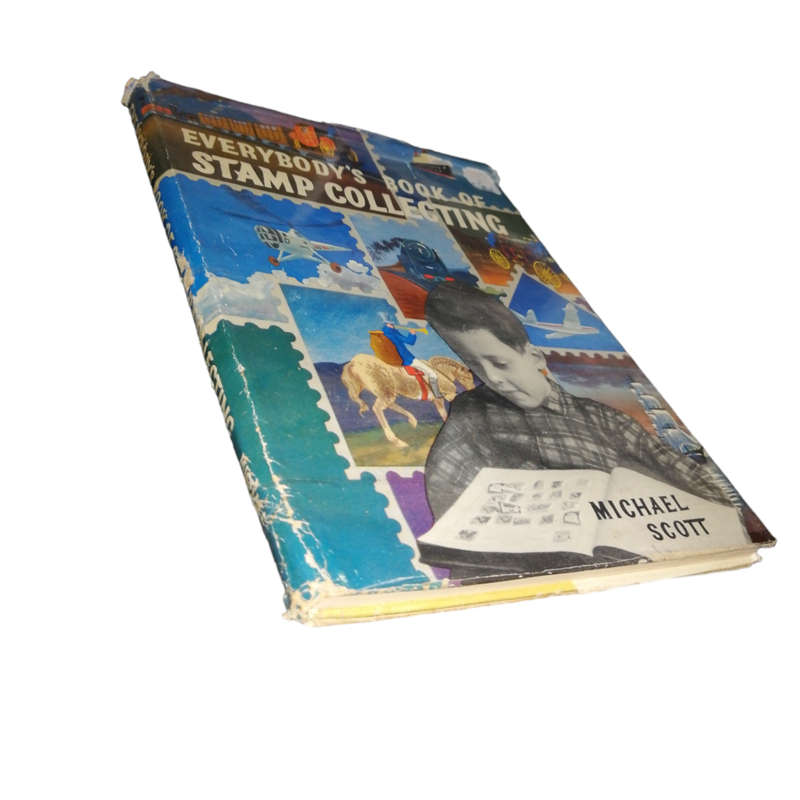 1958 Everybody`s Book Of Stamp Collecting by Micael Scott Hardcover w/Dustjacket