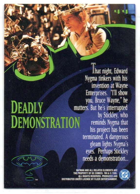 Fleer Ultra 95 DC Comics Batman Forever  - 44 Deadly Demonstration
