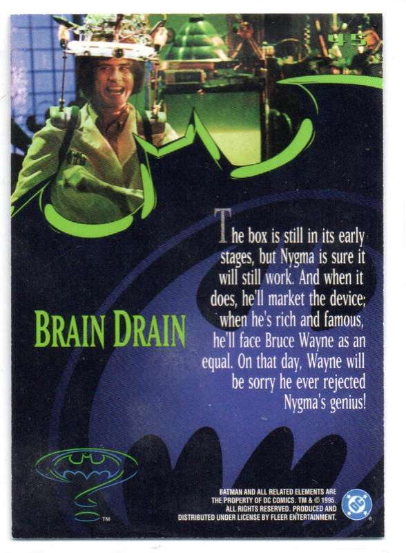 Fleer Ultra 95 DC Comics Batman Forever  - 45 Brain Drain