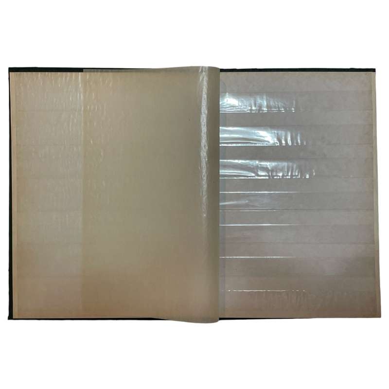 Lighthouse Green 8 Page / 16 Side (White) Stockbook *Stained Pages