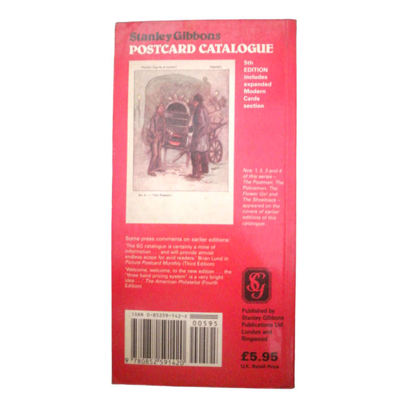 1987 Stanley Gibbons Postcard Catalogue Softcover