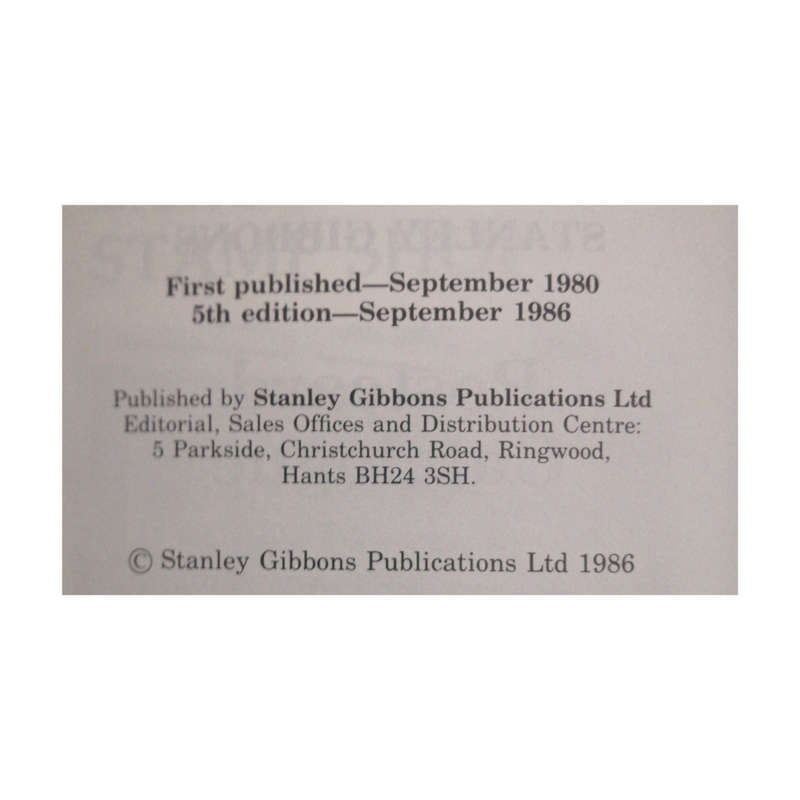 1987 Stanley Gibbons Postcard Catalogue Softcover