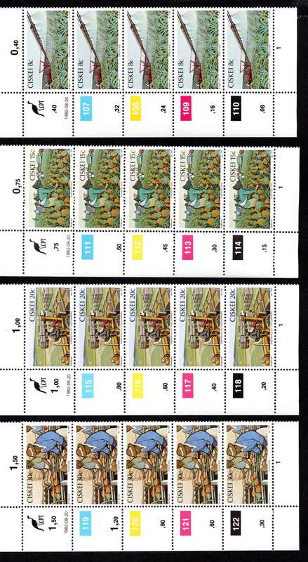 Ciskei 1982/08/20 Pineapple Industry Control Block Set