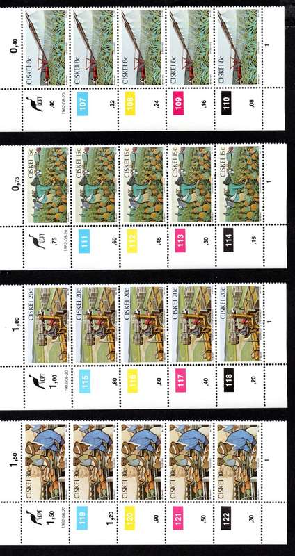 Ciskei 1982/08/20 Pineapple Industry Control Block Set