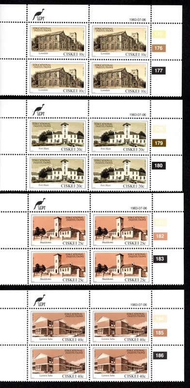 Ciskei 1983/07/06 Educational Institutions Control Block Set