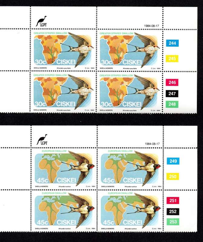 Ciskei 1984/08/17 Migratory Birds Controls Block Set