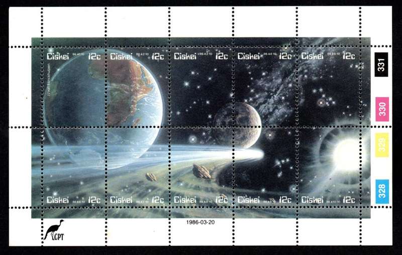 Ciskei 1986/03/20 Halley`s Comet Control Block Set