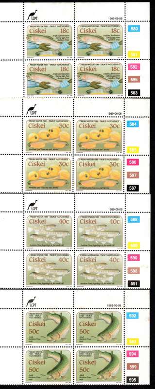 Ciskei 1989/06/08 Trout Hatcheries Control Block Set