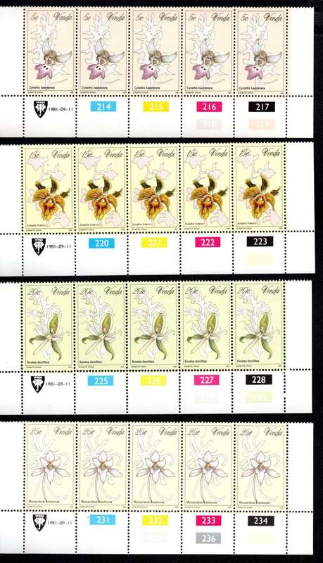 Venda 1981/09/11 Orchids Control Block Set