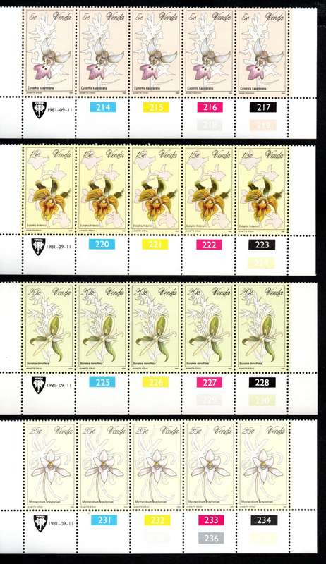 Venda 1981/09/11 Orchids Control Block Set