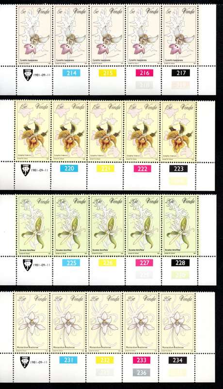 Venda 1981/09/11 Orchids Control Block Set