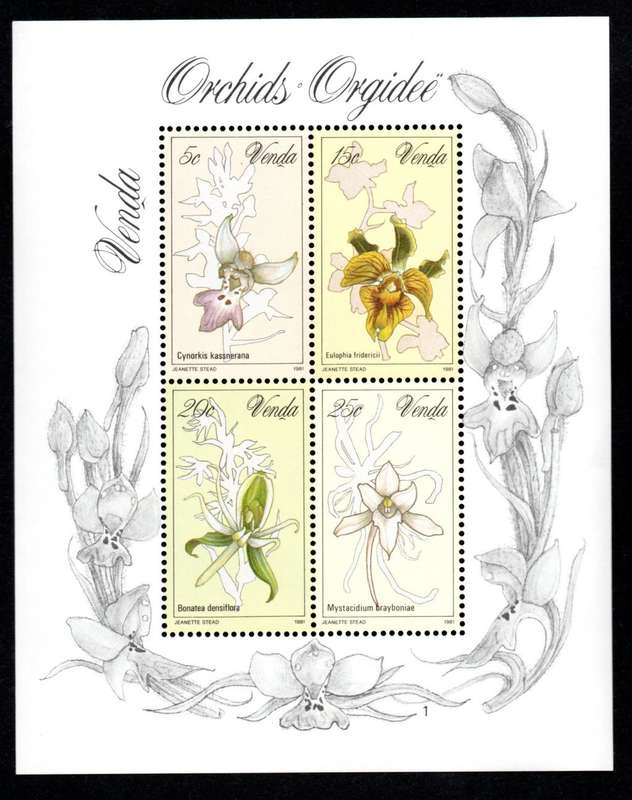 Venda 1981/09/11 Orchids Miniature Sheet 1