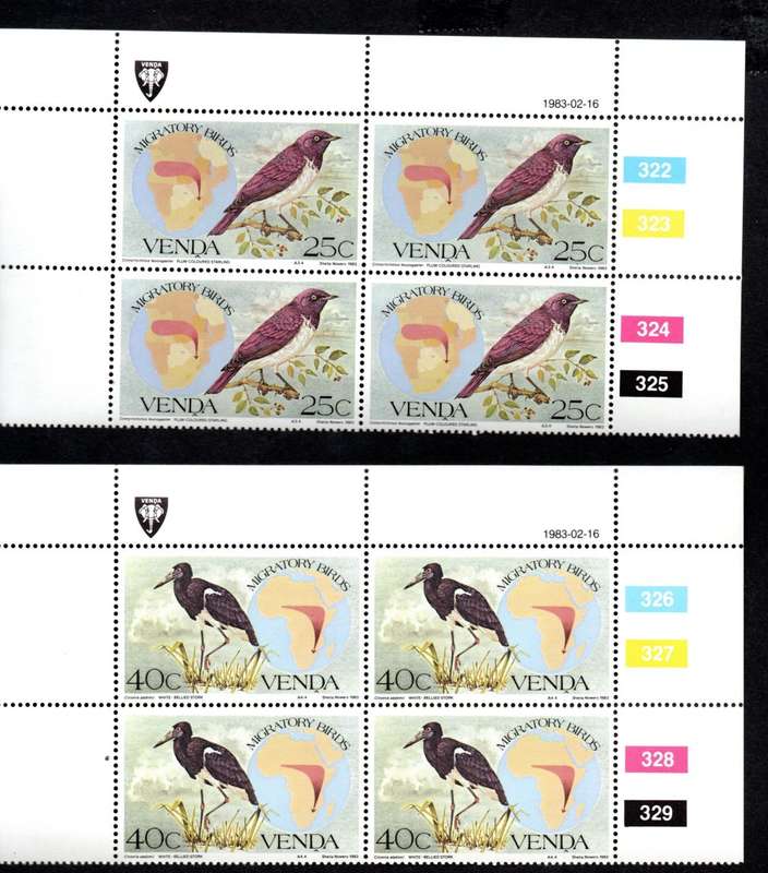 Venda 1983/02/16 Migratory birds Control Block Set