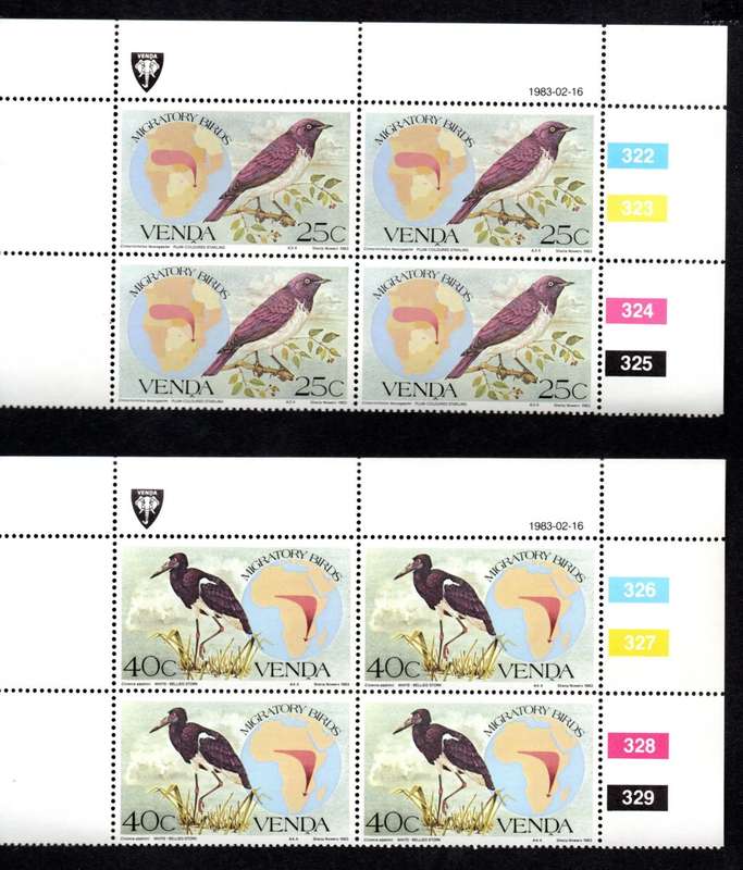Venda 1983/02/16 Migratory birds Control Block Set