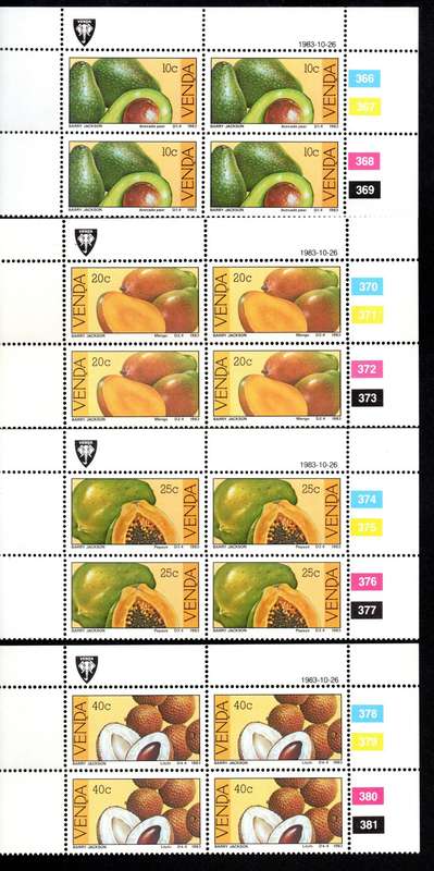 Venda 1983/10/26 Subtropical fruit Control Block Set