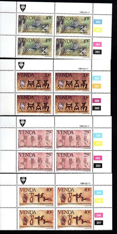 Venda 1984/02/17 History of writing (3rd issue) Control Block Set