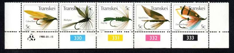Transkei 1980/01/15 Fishing flies 1st series Control Block Set
