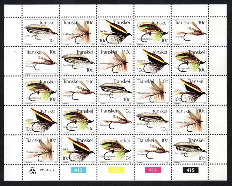 Transkei 1981/01/15 Fishing Flies 2nd series Complete set of 25