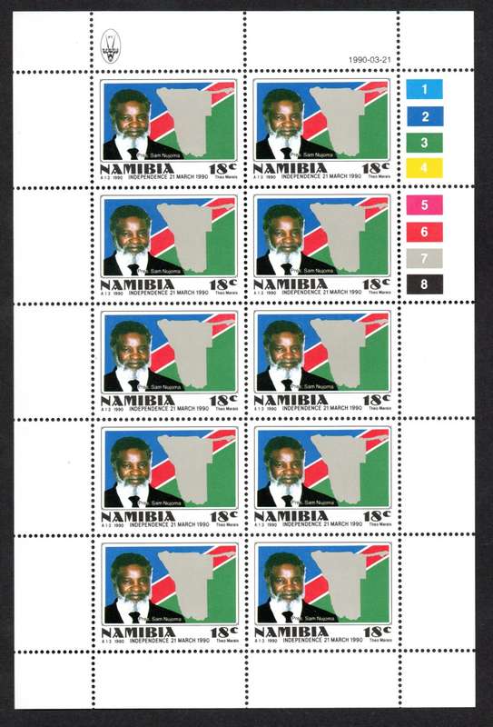 Namibia 1990/03/21 Independent state 18c Complete set of 10