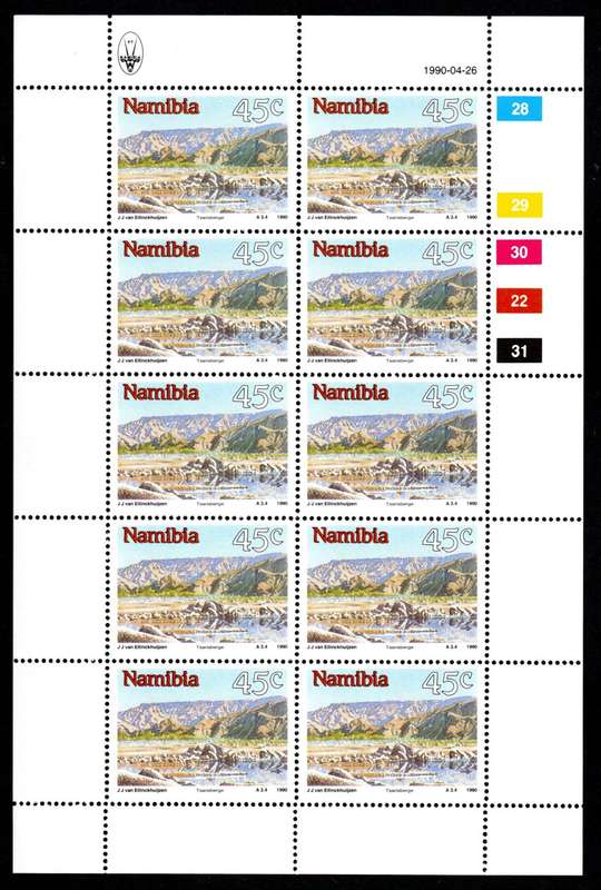 Namibia 1990/04/26 Namibian sights 45c Complete set of 10