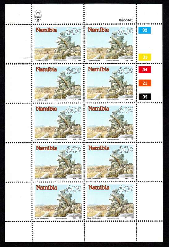 Namibia 1990/04/26 Namibian sights 60c Complete set of 10