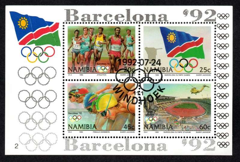 Namibia 1992/07/24 Olympic games Barcelona Miniature sheet