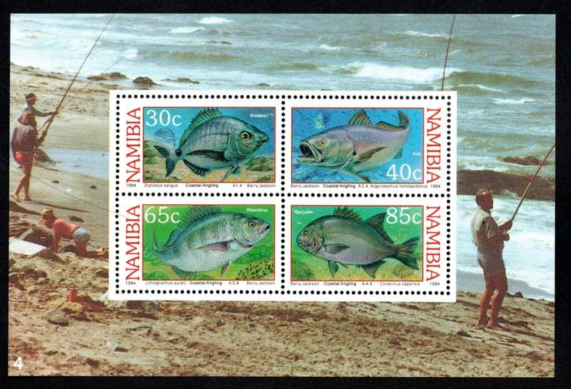 Namibia 1994/02/04 Coastal angling Miniature Sheet