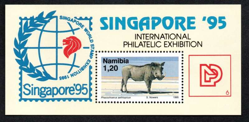 Namibia 1995/09/01 Singapore `95 stamp exhibition Miniature Sheet