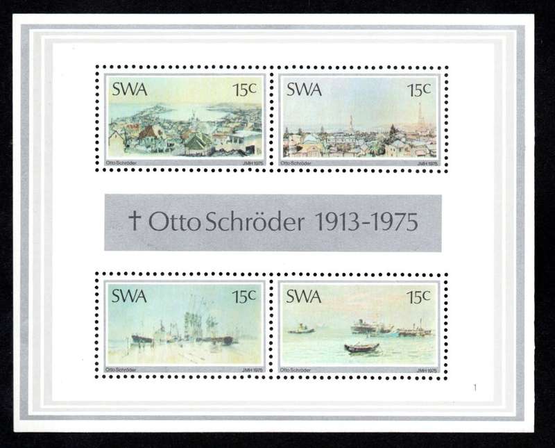 South-West Africa 1975/10/15 Paintings by Otto Schroder Miniature Sheet