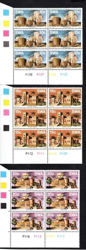 South-West Africa 1976/05/15 Historic Castles Control Block Set