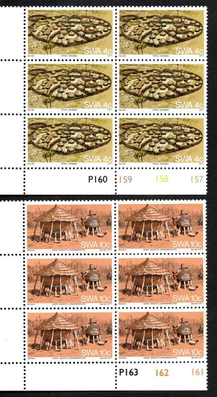 South-West Africa 1977/07/15 Owambo Traditions Control Block Set