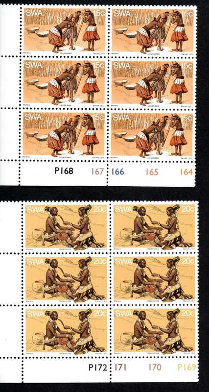 South-West Africa 1977/07/15 Owambo Traditions Control Block Set