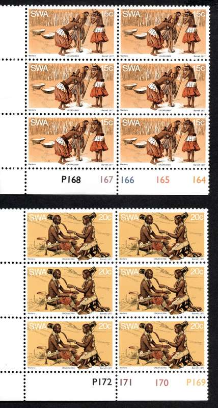 South-West Africa 1977/07/15 Owambo Traditions Control Block Set