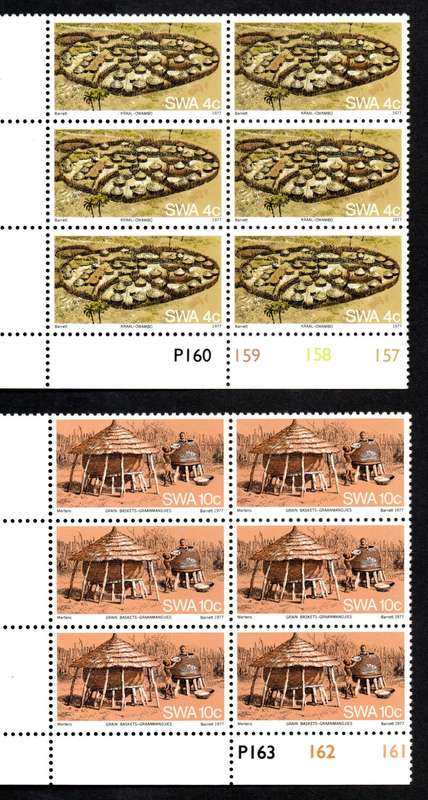 South-West Africa 1977/07/15 Owambo Traditions Control Block Set