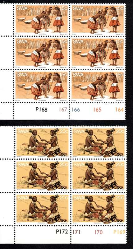 South-West Africa 1977/07/15 Owambo Traditions Control Block Set