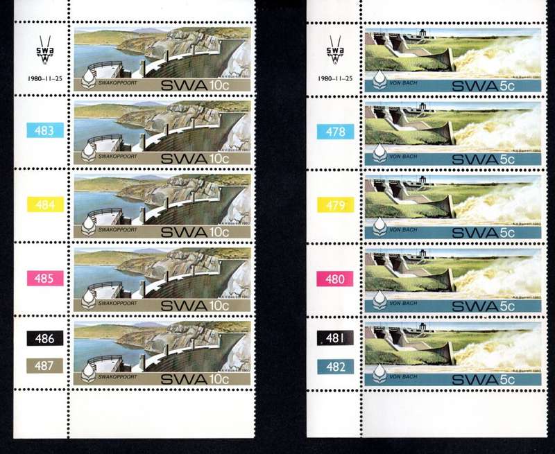 South-West Africa 1980/11/25 Water Conservation Control Block Set